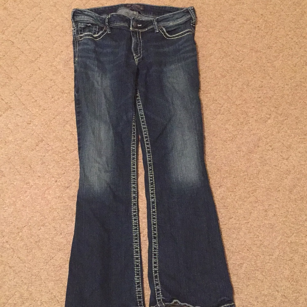 Women’s silver jeans